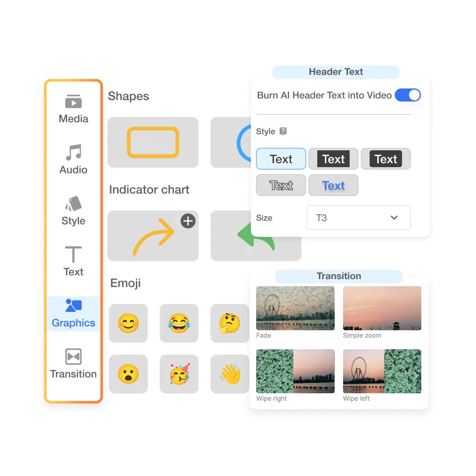 Visla personalized AI video creator Scene-Based Editing tools for customizing final video.